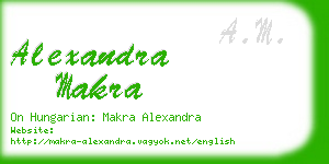 alexandra makra business card